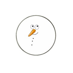 Cute Snowman Hat Clip Ball Marker by Valentinaart