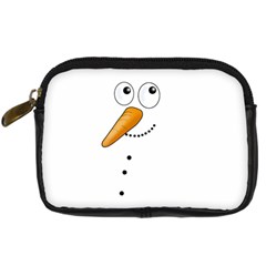 Cute Snowman Digital Camera Cases by Valentinaart