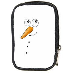 Cute Snowman Compact Camera Cases by Valentinaart