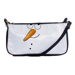 Cute Snowman Shoulder Clutch Bags by Valentinaart