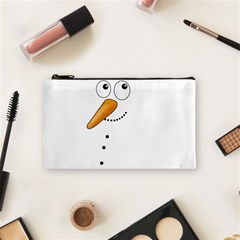 Cute Snowman Cosmetic Bag (small)  by Valentinaart