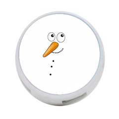 Cute Snowman 4-port Usb Hub (two Sides)  by Valentinaart