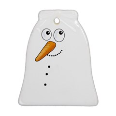 Cute Snowman Bell Ornament (two Sides) by Valentinaart