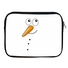 Cute Snowman Apple Ipad 2/3/4 Zipper Cases by Valentinaart