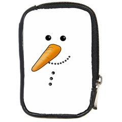 Cute Snowman Compact Camera Cases by Valentinaart