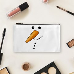 Cute Snowman Cosmetic Bag (small)  by Valentinaart