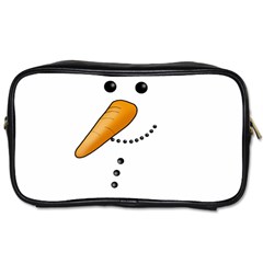 Cute Snowman Toiletries Bags by Valentinaart