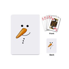 Cute Snowman Playing Cards (mini)  by Valentinaart