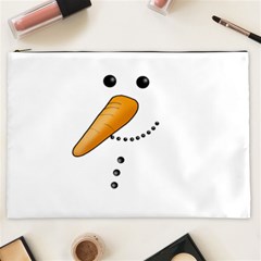 Cute Snowman Cosmetic Bag (xxl)  by Valentinaart