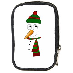 Cute Snowman Compact Camera Cases by Valentinaart