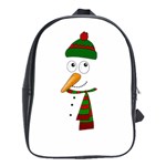 Cute snowman School Bag (Large) Front