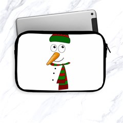 Cute Snowman Apple Ipad Mini Zipper Cases by Valentinaart