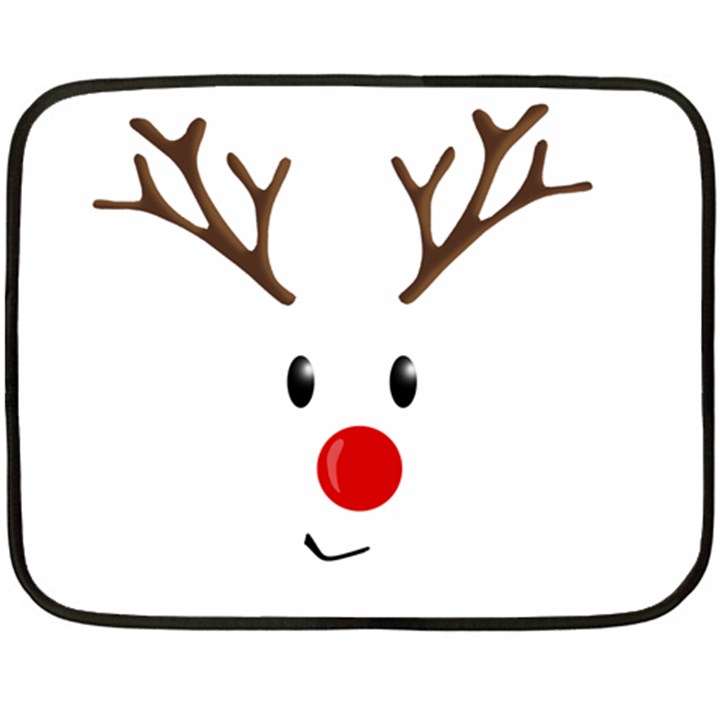 Cute reindeer  Fleece Blanket (Mini)