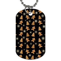 Ginger cookies Christmas pattern Dog Tag (One Side)