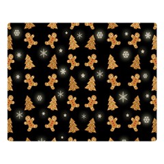 Ginger cookies Christmas pattern Double Sided Flano Blanket (Large) 