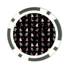 Ginger Cookies Christmas Pattern Poker Chip Card Guard by Valentinaart