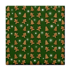 Ginger Cookies Christmas Pattern Tile Coasters by Valentinaart