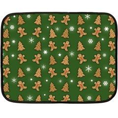 Ginger Cookies Christmas Pattern Double Sided Fleece Blanket (mini)  by Valentinaart