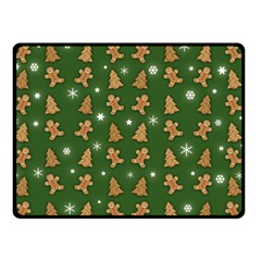 Ginger Cookies Christmas Pattern Double Sided Fleece Blanket (small)  by Valentinaart