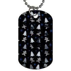 Ginger cookies Christmas pattern Dog Tag (Two Sides)