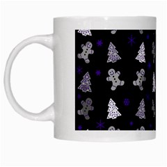 Ginger Cookies Christmas Pattern White Mugs