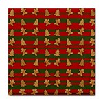 Ginger cookies Christmas pattern Tile Coasters Front