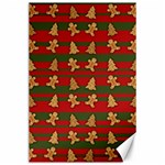 Ginger cookies Christmas pattern Canvas 24  x 36  23.35 x34.74  Canvas - 1