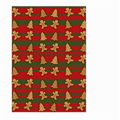 Ginger Cookies Christmas Pattern Large Garden Flag (two Sides)