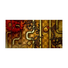 Noble Steampunk Design, Clocks And Gears With Floral Elements Yoga Headband by FantasyWorld7