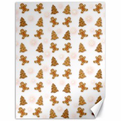 Ginger Cookies Christmas Pattern Canvas 18  X 24  