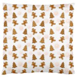 Ginger cookies Christmas pattern Standard Flano Cushion Case (Two Sides) Front