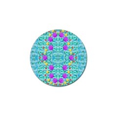 Season For Roses And Polka Dots Golf Ball Marker by pepitasart