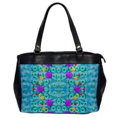 Season For Roses And Polka Dots Office Handbags by pepitasart