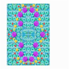 Season For Roses And Polka Dots Small Garden Flag (two Sides) by pepitasart