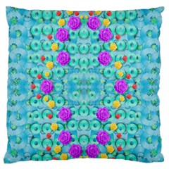 Season For Roses And Polka Dots Standard Flano Cushion Case (two Sides) by pepitasart