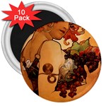 Alfons Mucha   Fruit 3  Magnets (10 pack)  Front