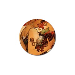 Alfons Mucha   Fruit Golf Ball Marker by NouveauDesign