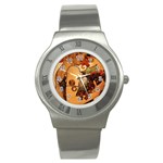 Alfons Mucha   Fruit Stainless Steel Watch Front