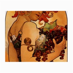 Alfons Mucha   Fruit Small Glasses Cloth (2-side) by NouveauDesign