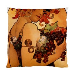 Alfons Mucha   Fruit Standard Cushion Case (one Side) by NouveauDesign