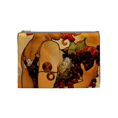 Alfons Mucha   Fruit Cosmetic Bag (medium)  by NouveauDesign