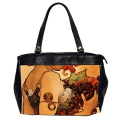 Alfons Mucha   Fruit Office Handbags (2 Sides)  by NouveauDesign