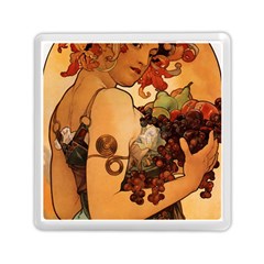 Alfons Mucha   Fruit Memory Card Reader (square)  by NouveauDesign