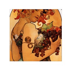 Alfons Mucha   Fruit Small Satin Scarf (square) by NouveauDesign