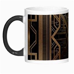 Gold Metallic And Black Art Deco Morph Mugs by NouveauDesign