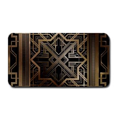 Gold Metallic And Black Art Deco Medium Bar Mats by NouveauDesign