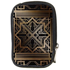 Gold Metallic And Black Art Deco Compact Camera Cases by NouveauDesign