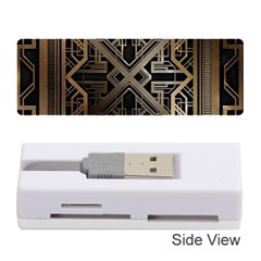 Gold Metallic And Black Art Deco Memory Card Reader (stick)  by NouveauDesign