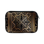 Gold metallic and black art deco Apple iPad Mini Zipper Cases Front