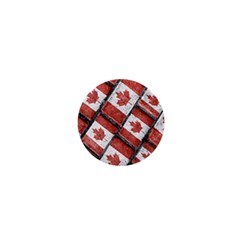 Canadian Flag Motif Pattern 1  Mini Buttons by dflcprints